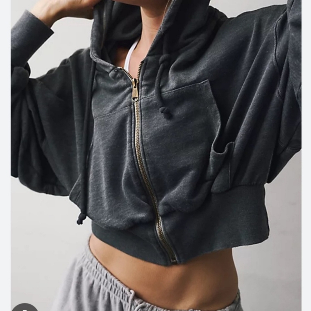 Free People Lowkey Low key Zipup